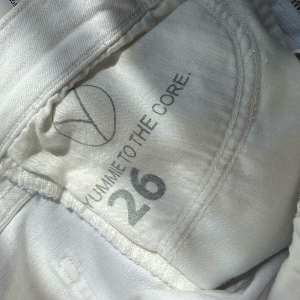Yummie White Ankle Length Jeans size 26 - Picture 7 of 8